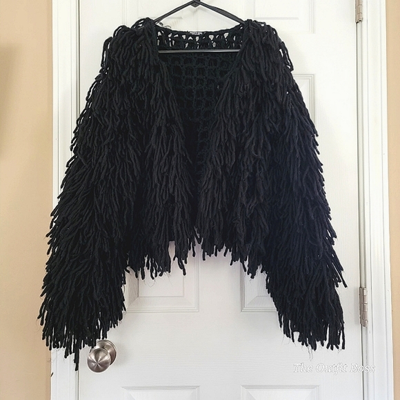 Nasty Gal Sweaters - Nasty Gal Bad Romance Fringe Sweater Jacket